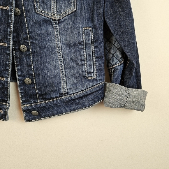 Silver Jeans Trucker denim Jacket Size M slightly Distressed - Picture 3 of 7